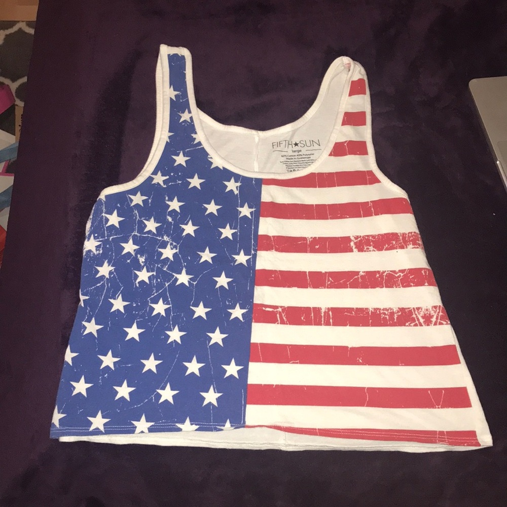 American Flag Tank Top